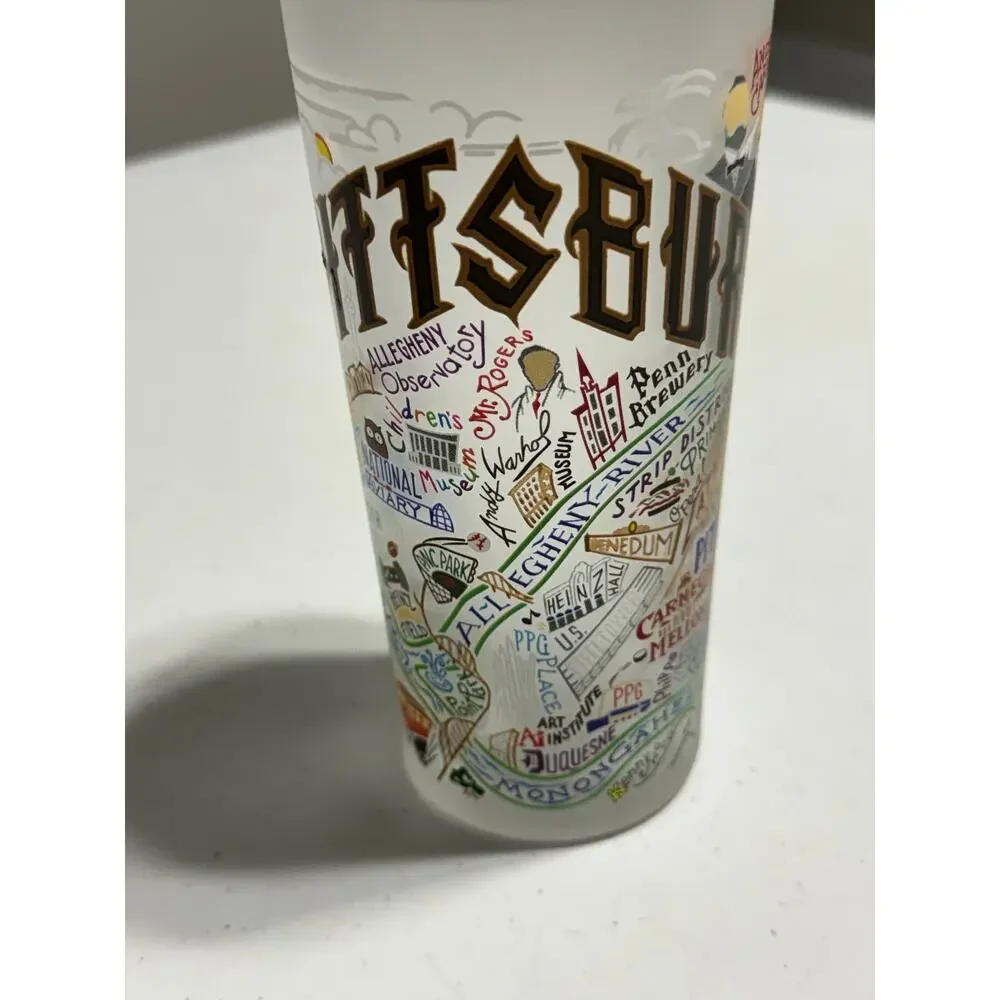 Cat Studio Pittsburg  Frosted Tall Glass